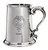 Berry Family Crest Polished Pewter 1 Pint Tankard with Scroll handle