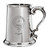 Cairns Family Crest Polished Pewter 1 Pint Tankard with Scroll handle