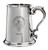 Kelly Family Crest Polished Pewter 1 Pint Tankard with Scroll handle