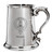 Hendry Family Crest Polished Pewter 1 Pint Tankard with Scroll handle