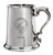 Keene Family Crest Polished Pewter 1 Pint Tankard with Scroll handle
