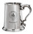 Bannerman Family Crest Polished Pewter 1 Pint Tankard with Scroll handle