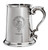 Gowan Family Crest Polished Pewter 1 Pint Tankard with Scroll handle
