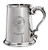 Gladstone Family Crest Polished Pewter 1 Pint Tankard with Scroll handle