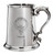 Logan Family Crest Polished Pewter 1 Pint Tankard with Scroll handle
