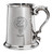 MacFie Family Crest Polished Pewter 1 Pint Tankard with Scroll handle
