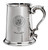 MacLaren Family Crest Polished Pewter 1 Pint Tankard with Scroll handle