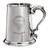 MacCulloch Family Crest Polished Pewter 1 Pint Tankard with Scroll handle