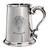MacCasland Family Crest Polished Pewter 1 Pint Tankard with Scroll handle