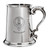 Malcolmson Family Crest Polished Pewter 1 Pint Tankard with Scroll handle