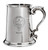 MacLea Family Crest Polished Pewter 1 Pint Tankard with Scroll handle