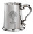 MacKinlay Family Crest Polished Pewter 1 Pint Tankard with Scroll handle