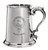 MacQuartie Family Crest Polished Pewter 1 Pint Tankard with Scroll handle