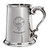 MacPhedron Family Crest Polished Pewter 1 Pint Tankard with Scroll handle
