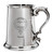 MacRa Family Crest Polished Pewter 1 Pint Tankard with Scroll handle