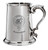 MacDiarmid Family Crest Polished Pewter 1 Pint Tankard with Scroll handle