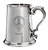 MacVey Family Crest Polished Pewter 1 Pint Tankard with Scroll handle