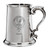 Lyall Family Crest Polished Pewter 1 Pint Tankard with Scroll handle