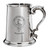 MacInnes Family Crest Polished Pewter 1 Pint Tankard with Scroll handle
