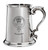 MacRobie Family Crest Polished Pewter 1 Pint Tankard with Scroll handle