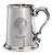 MacComie Family Crest Polished Pewter 1 Pint Tankard with Scroll handle
