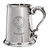 Masterton Family Crest Polished Pewter 1 Pint Tankard with Scroll handle