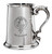 MacAlaster Family Crest Polished Pewter 1 Pint Tankard with Scroll handle