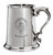 MacKelloch Family Crest Polished Pewter 1 Pint Tankard with Scroll handle