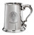 MacDonleavy Family Crest Polished Pewter 1 Pint Tankard with Scroll handle