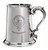 MacWhannell Family Crest Polished Pewter 1 Pint Tankard with Scroll handle