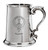 MacOnie Family Crest Polished Pewter 1 Pint Tankard with Scroll handle