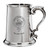 MacMutrie Family Crest Polished Pewter 1 Pint Tankard with Scroll handle