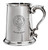 MacMichael Family Crest Polished Pewter 1 Pint Tankard with Scroll handle