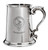 MacDonnell Family Crest Polished Pewter 1 Pint Tankard with Scroll handle