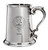 Wass Family Crest Polished Pewter 1 Pint Tankard with Scroll handle