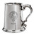 Whyte Family Crest Polished Pewter 1 Pint Tankard with Scroll handle