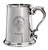 Purcell Family Crest Polished Pewter 1 Pint Tankard with Scroll handle