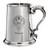 Murray Family Crest Polished Pewter 1 Pint Tankard with Scroll handle