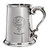 Nicholson Family Crest Polished Pewter 1 Pint Tankard with Scroll handle
