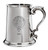 Sim Family Crest Polished Pewter 1 Pint Tankard with Scroll handle