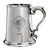Orr Family Crest Polished Pewter 1 Pint Tankard with Scroll handle