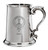 Paul Family Crest Polished Pewter 1 Pint Tankard with Scroll handle