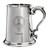 Porter Family Crest Polished Pewter 1 Pint Tankard with Scroll handle