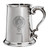 Yule Family Crest Polished Pewter 1 Pint Tankard with Scroll handle