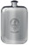 Crawford Family Crest Design Pocket Hip Flask 6oz Rounded Polished Pewter