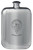 Donellson Family Crest Design Pocket Hip Flask 6oz Rounded Polished Pewter