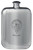 Dougall Family Crest Design Pocket Hip Flask 6oz Rounded Polished Pewter