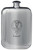 Barron Family Crest Design Pocket Hip Flask 6oz Rounded Polished Pewter