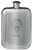 Butter Family Crest Design Pocket Hip Flask 6oz Rounded Polished Pewter