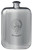 Beveridge Family Crest Design Pocket Hip Flask 6oz Rounded Polished Pewter